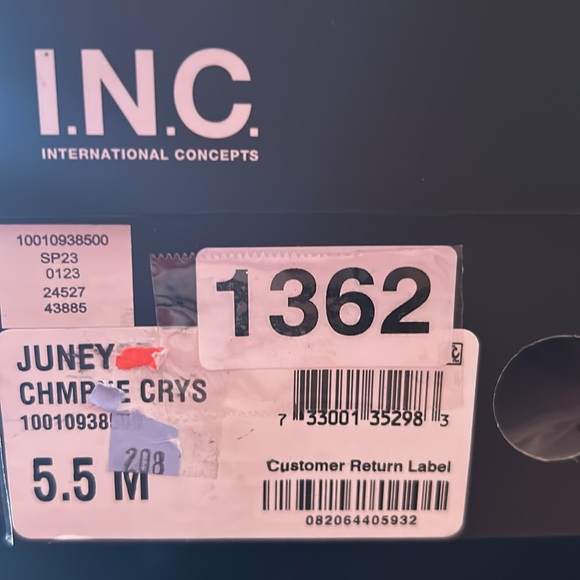 I.N.C. International Concepts Crystal Rhinestone Sparkly Flats Slip On NEW 5.5 - Picture 10 of 10